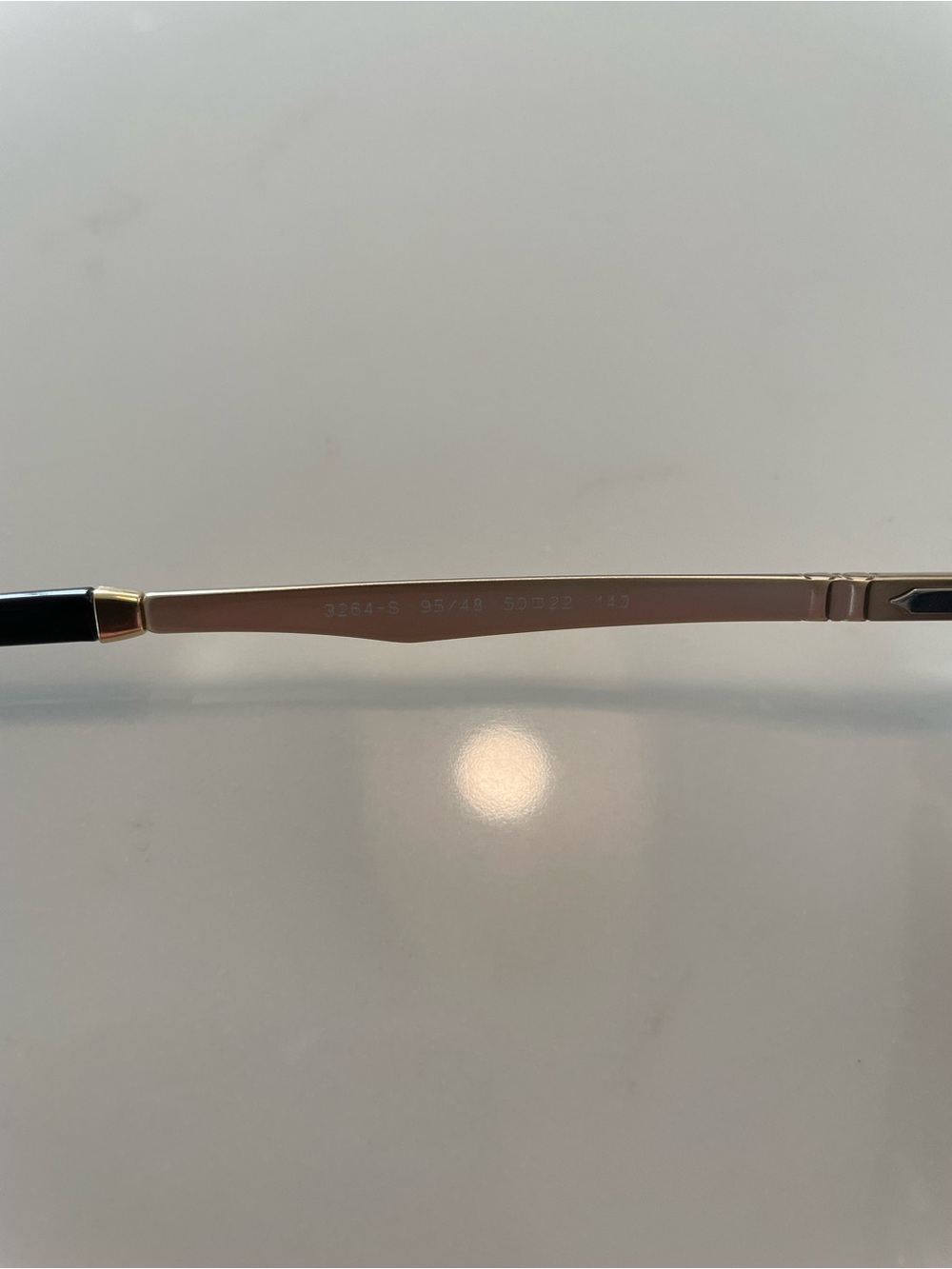 Persol 3264s - Black Sunglasses with Gold Bridge - Picture 7 of 10